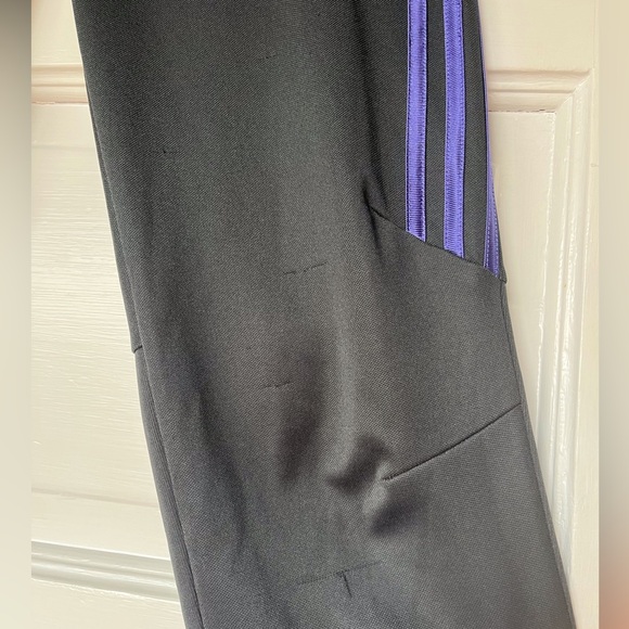 Adidas Tiro Climacool Training Pants Dark Grey/Purple Women’s Size S - Picture 4 of 9